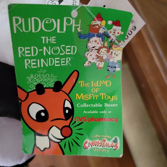 Sam the Snowman Rudolph 8" Bean Bag Stuffed 1999 Island Misfit Toys Burl Ives - Picture 2 of 8